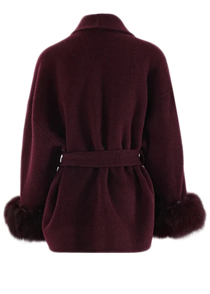 Abrigo de lana con pelo | Edición de invierno