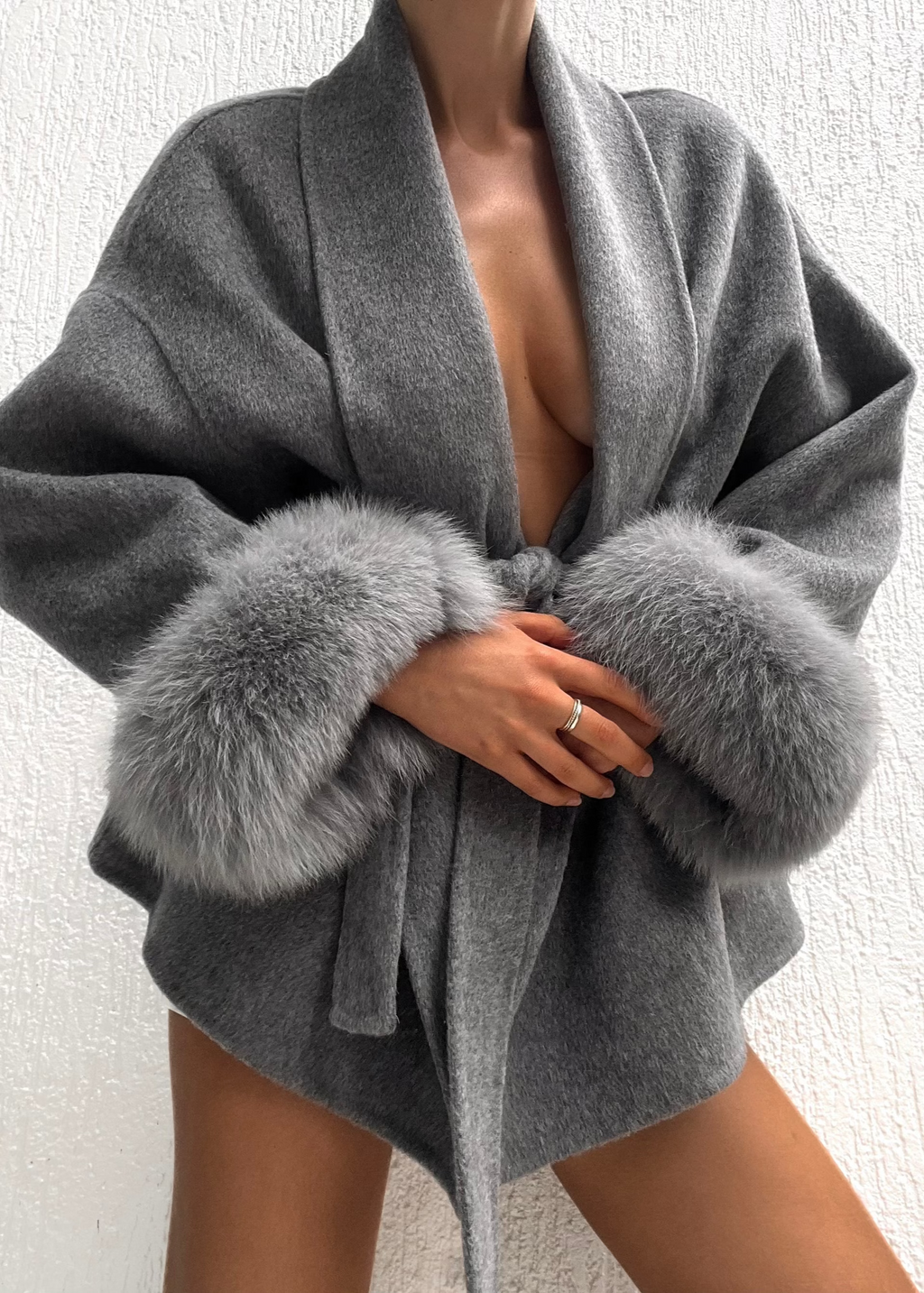 Sabrina Abrigo de lana - Gris