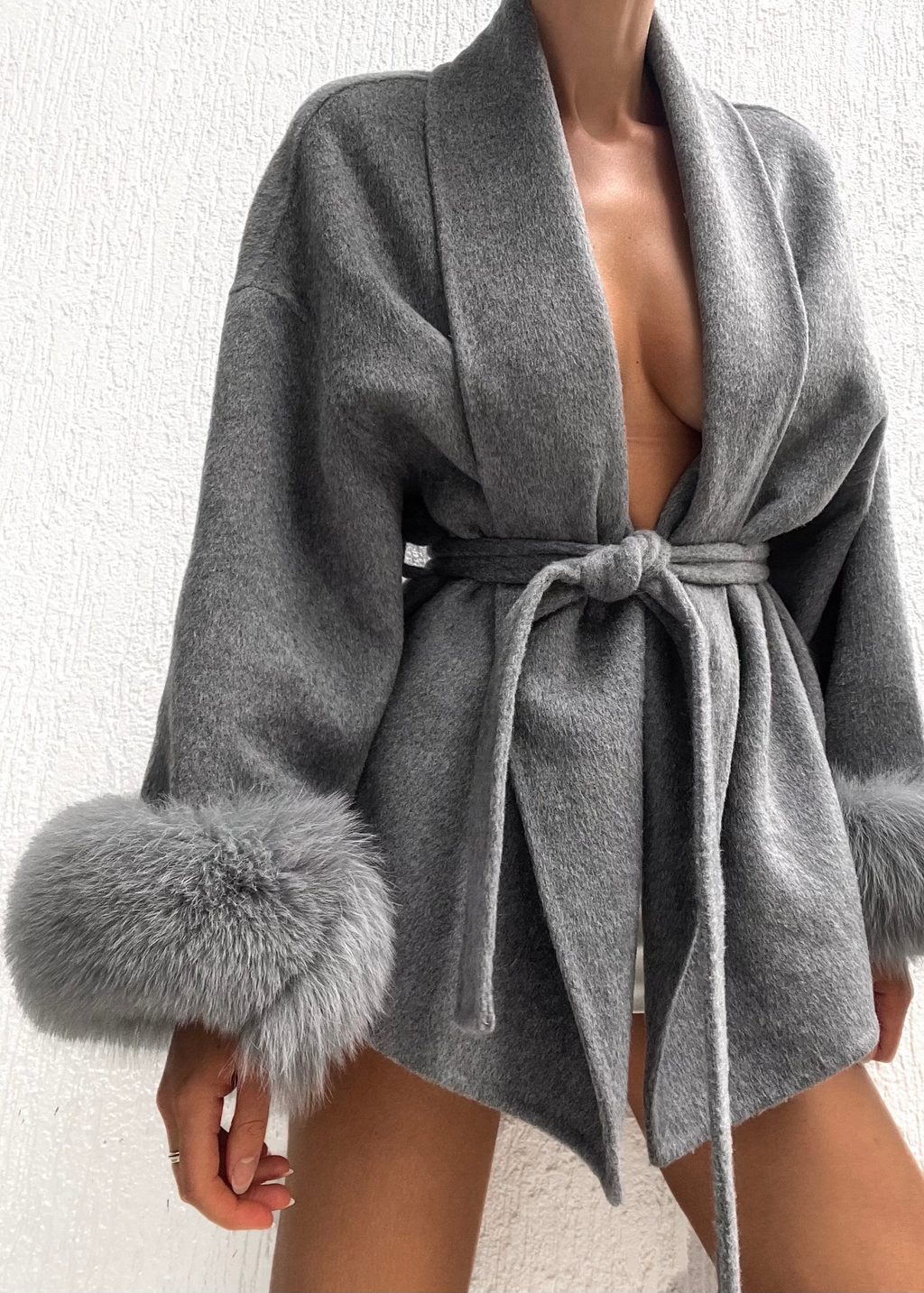 Sabrina Abrigo de lana - Gris
