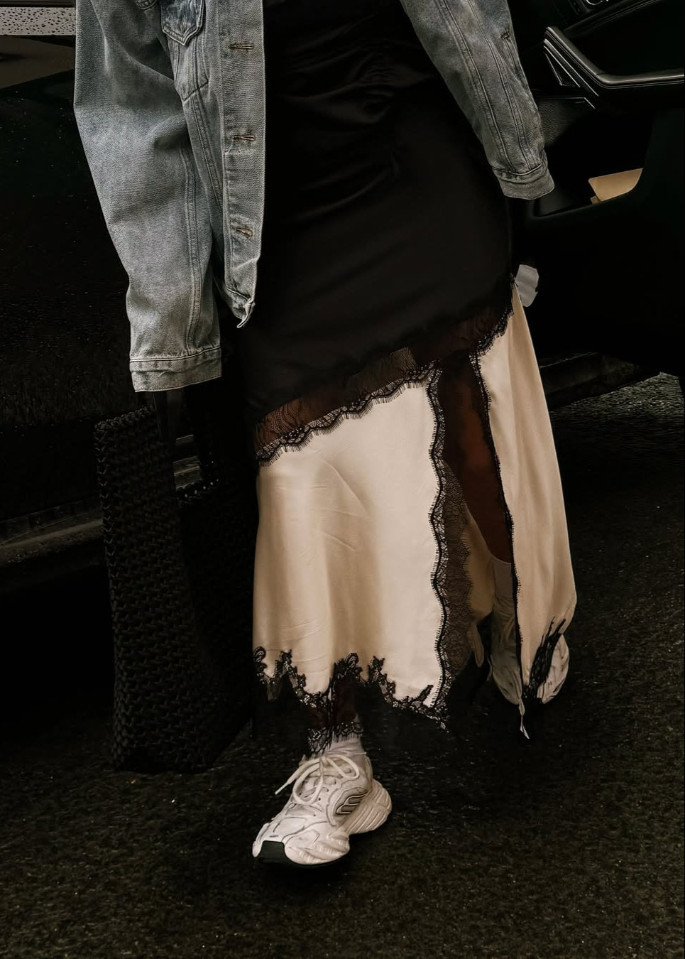 Serèya Falda - Negro/Champán