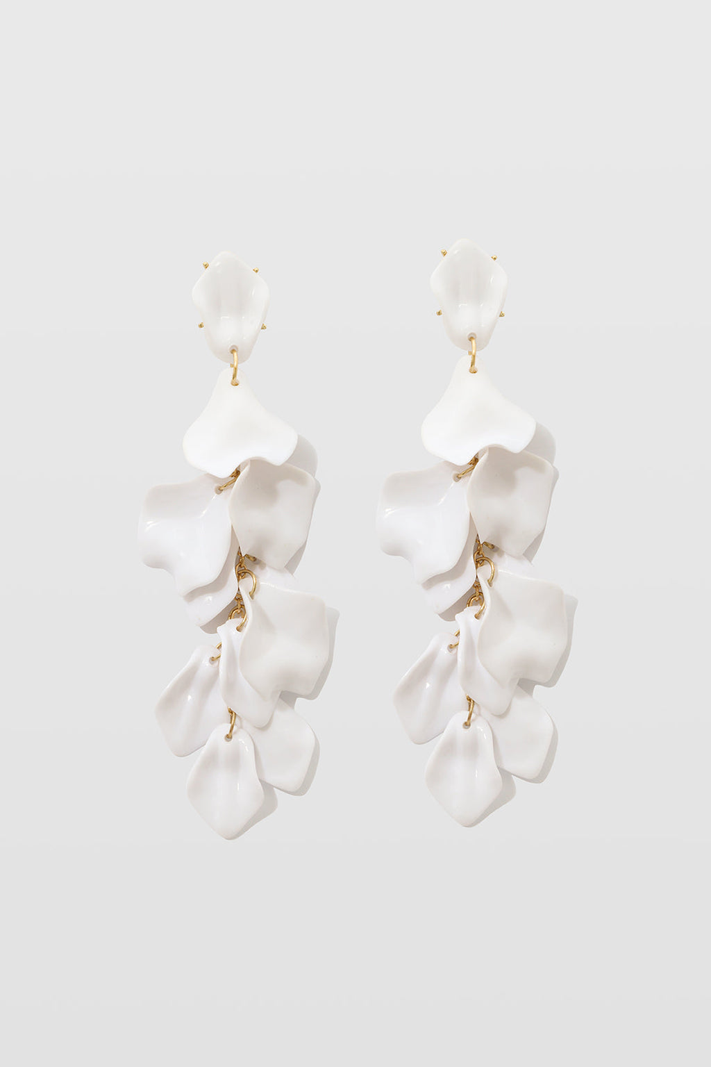 Pendientes de Gota con Diseño de Pétalos de Orquídea