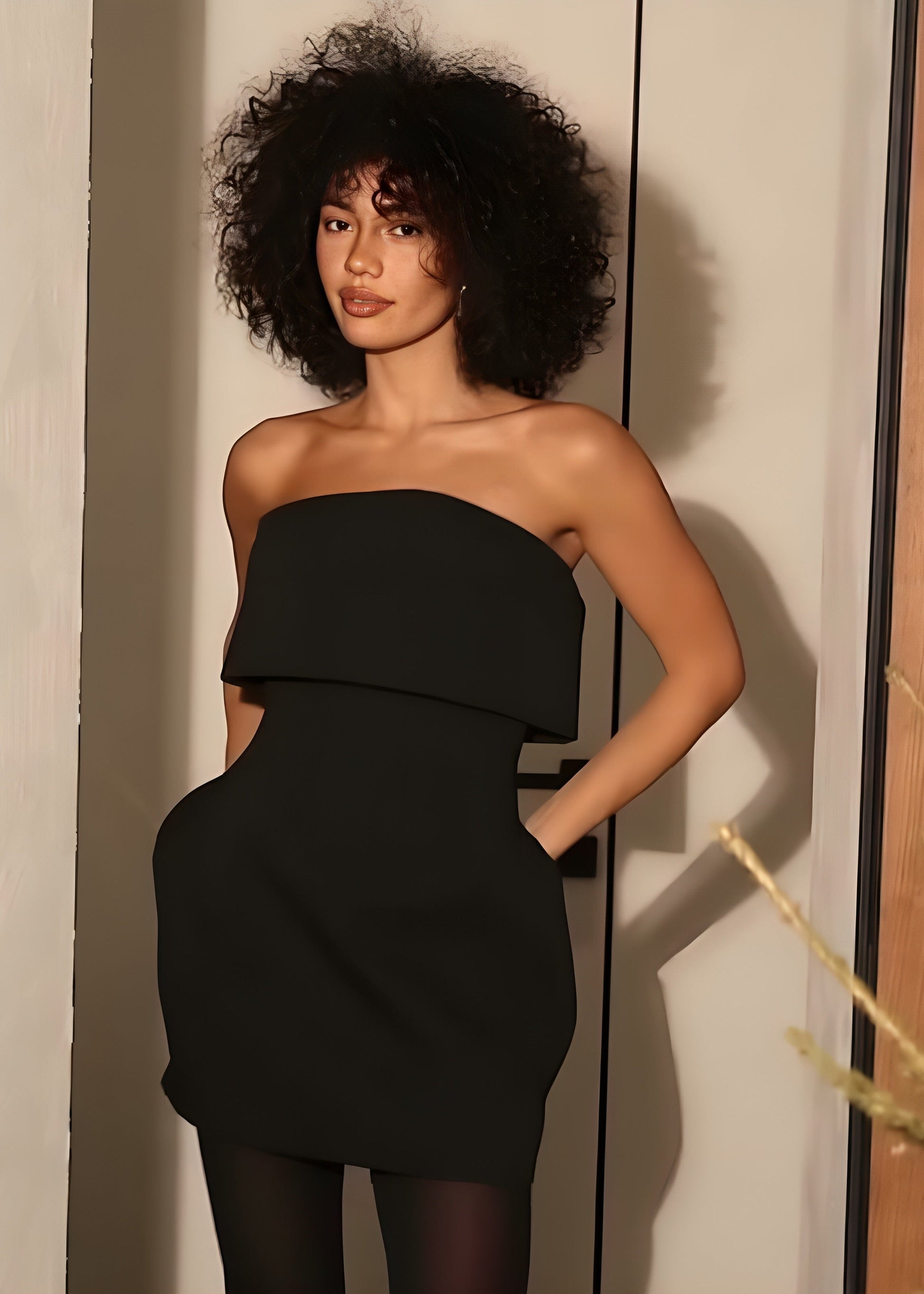 Santa Faz Vestido - Negro