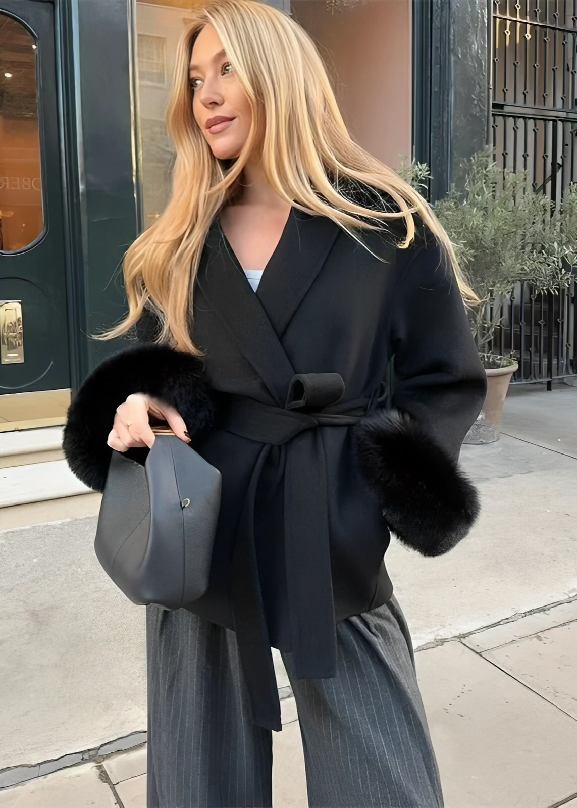 Sabrina Abrigo de lana - Negro