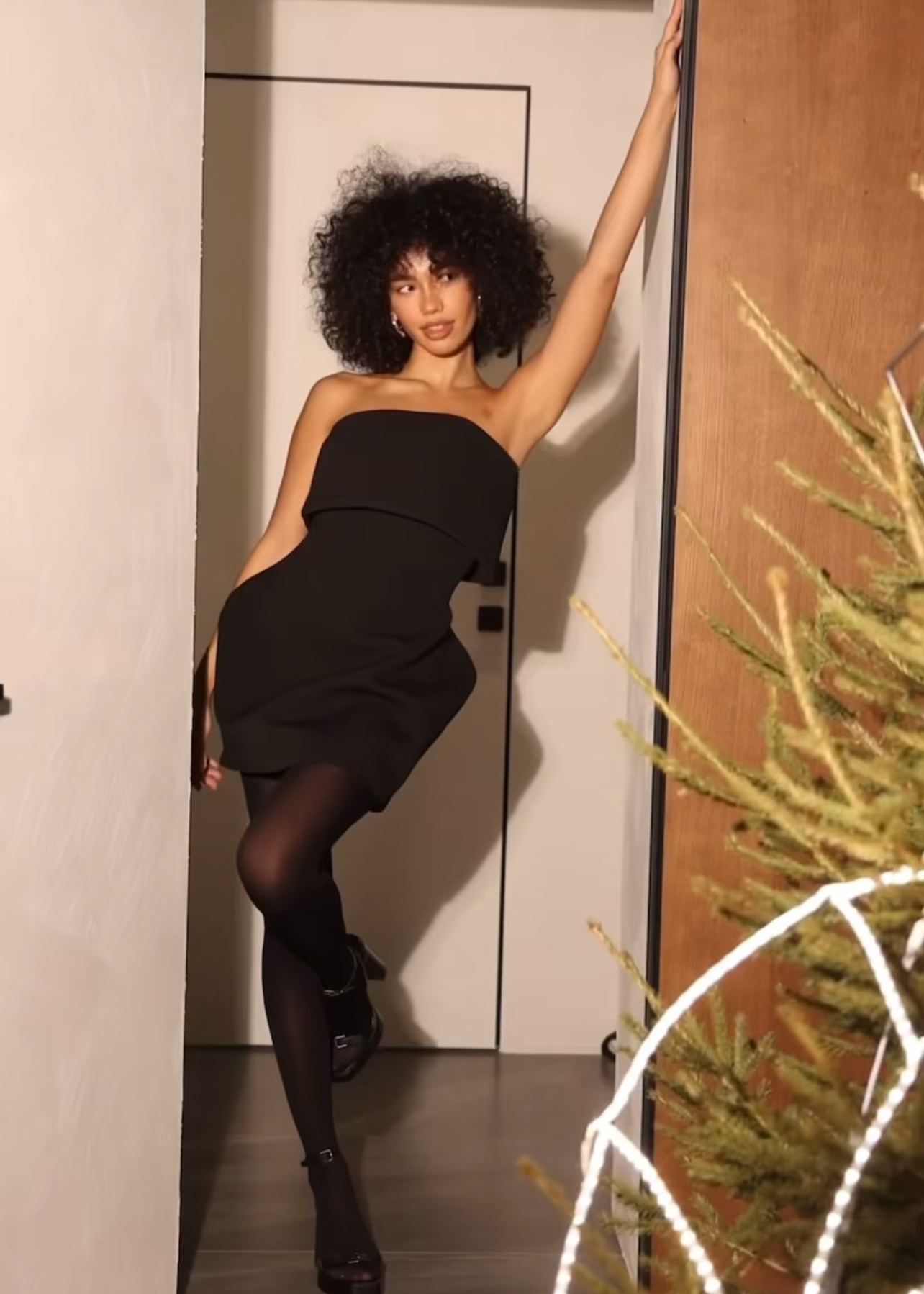 Santa Faz Vestido - Negro