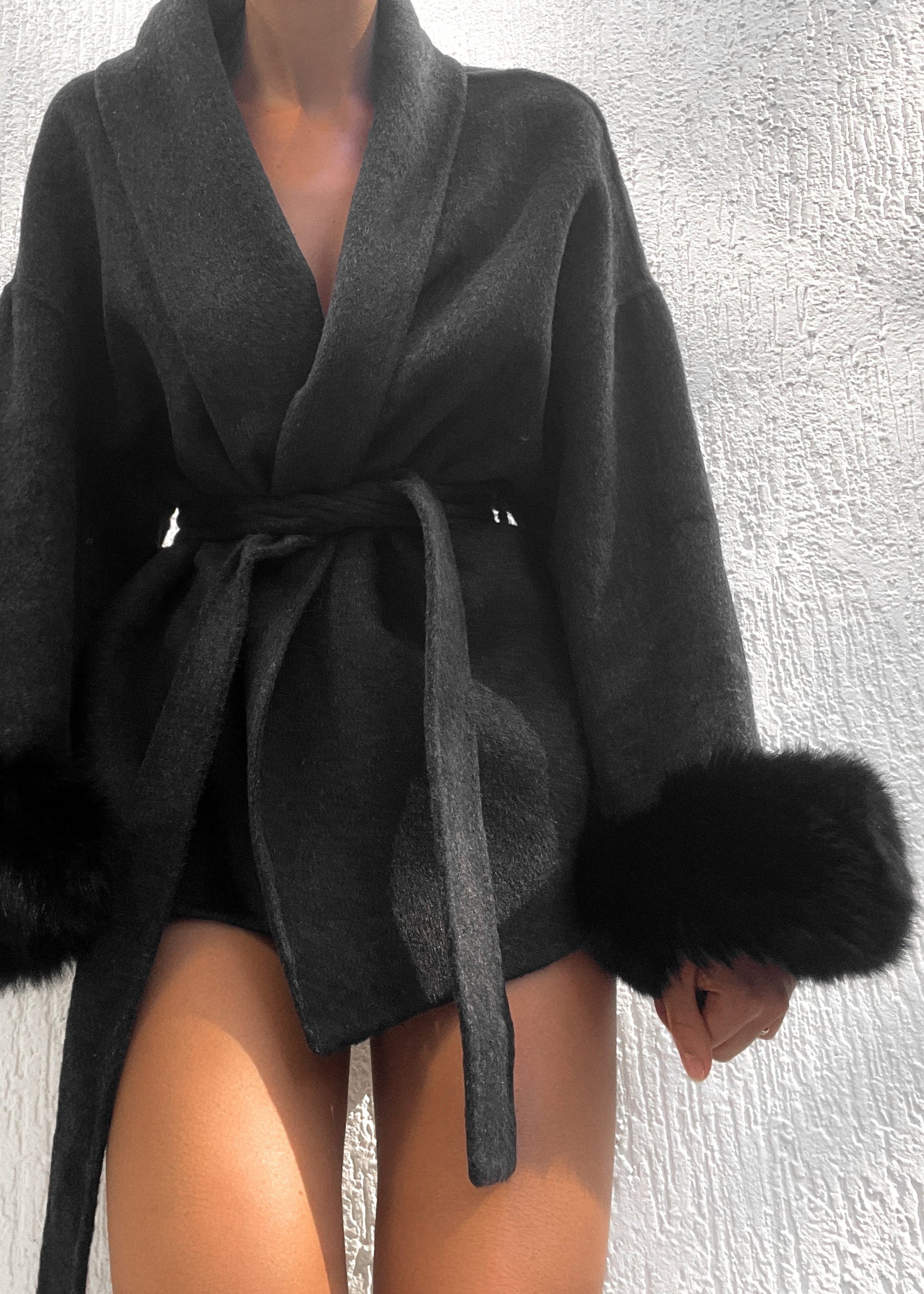 Sabrina Abrigo de lana - Negro