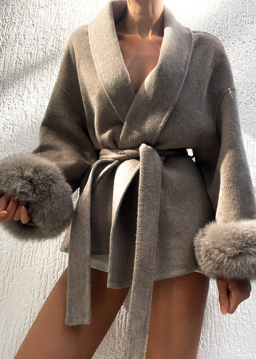 Abrigo de lana con pelo | Edición de invierno