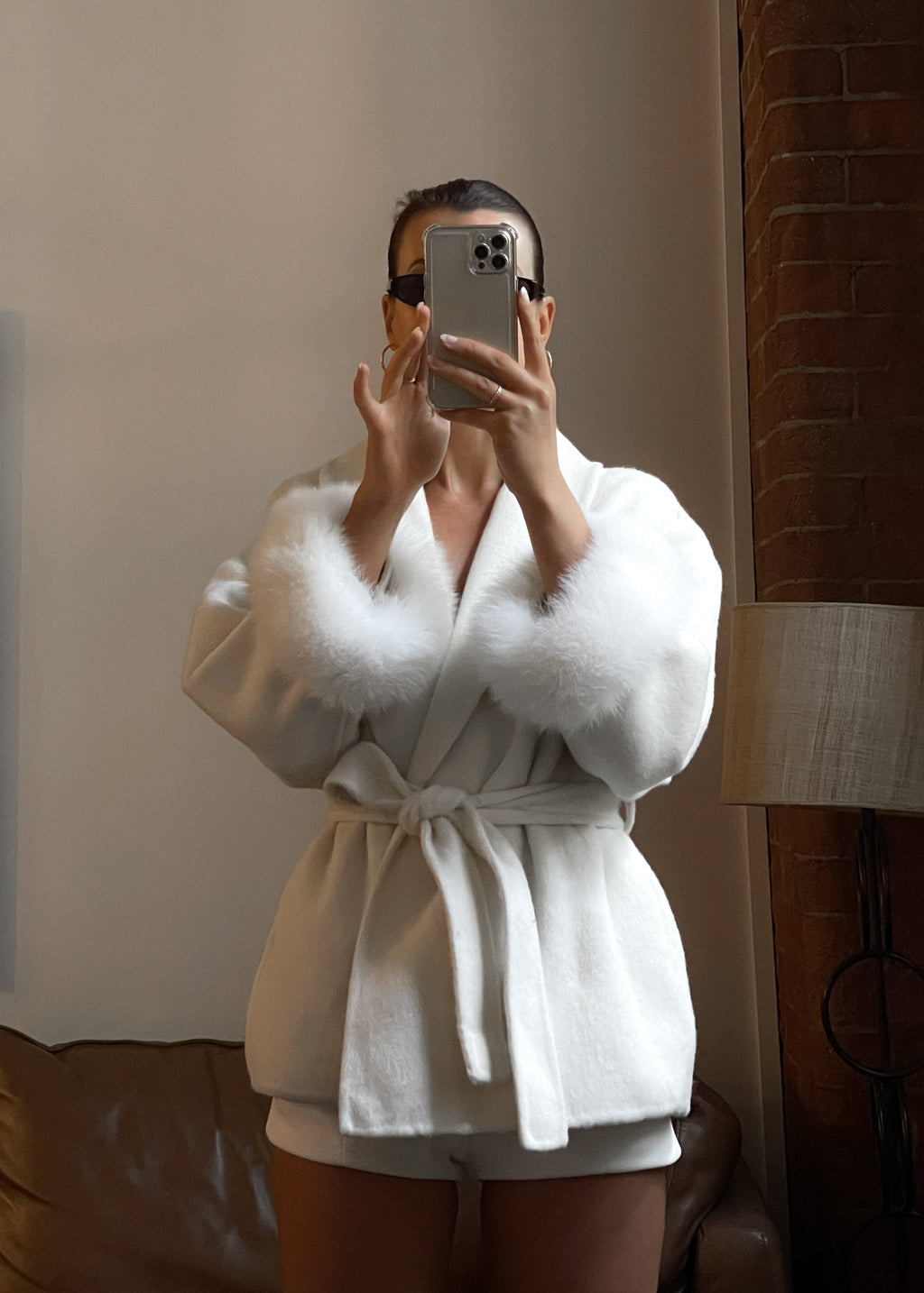 Sabrina Abrigo de lana - Crema