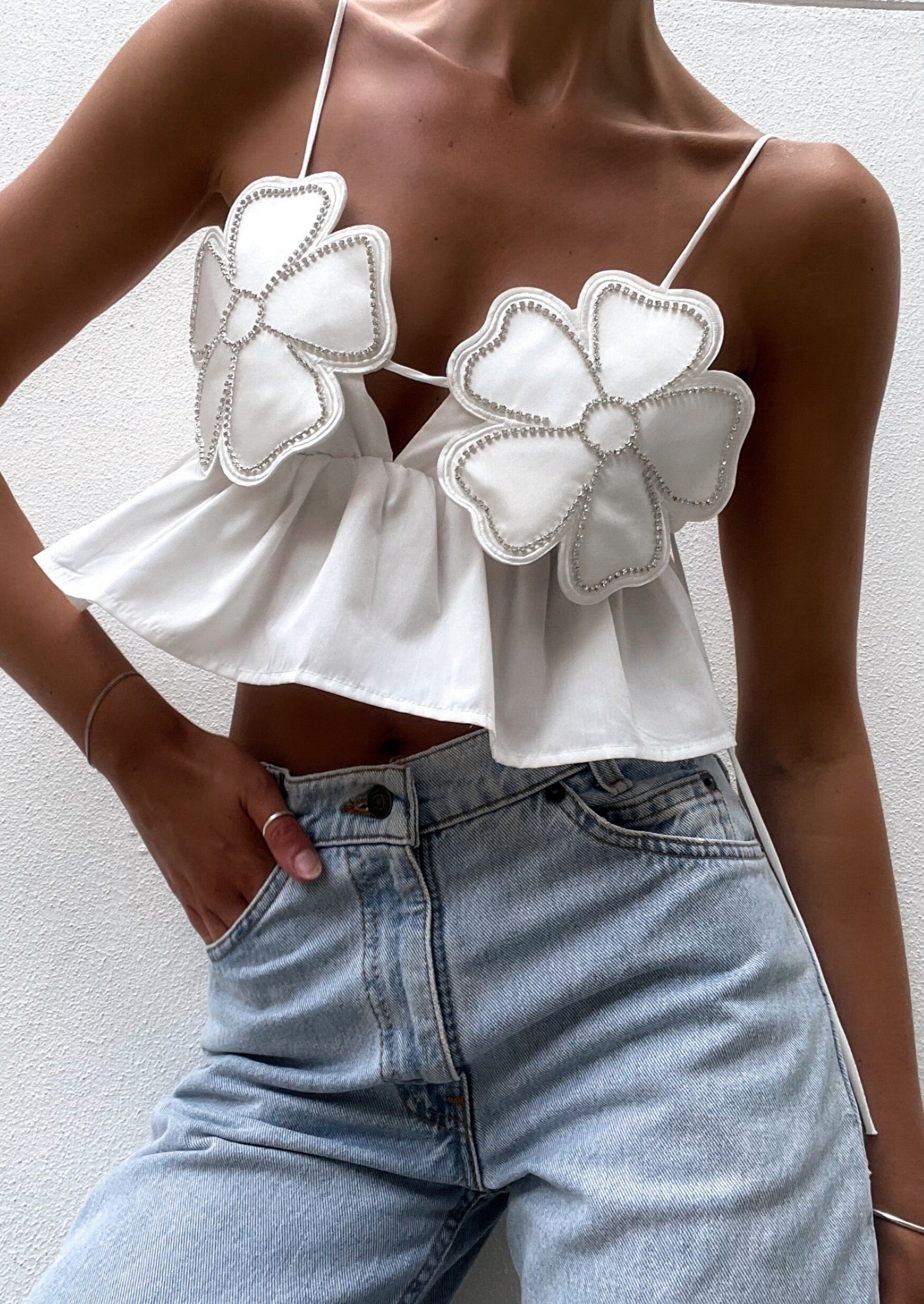 Belaporto Top - Blanco