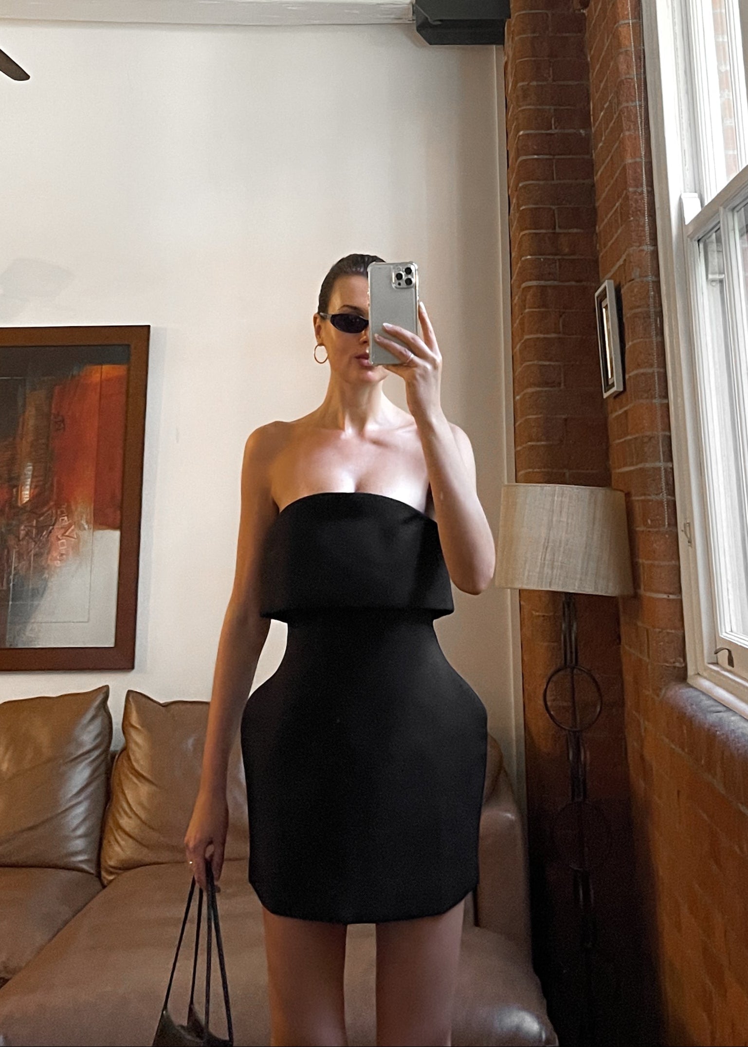 Santa Faz Vestido - Negro