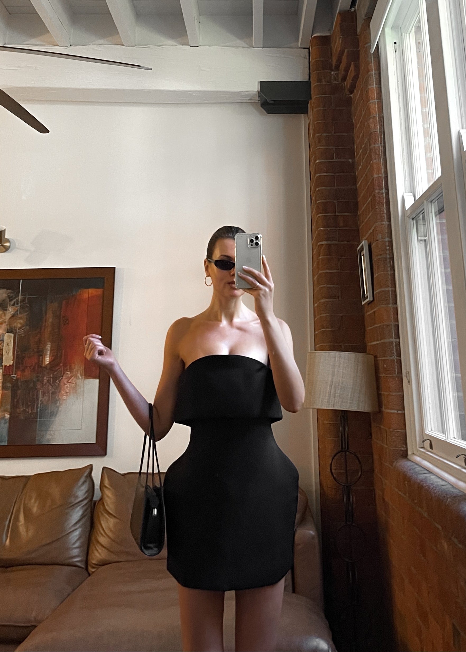 Santa Faz Vestido - Negro