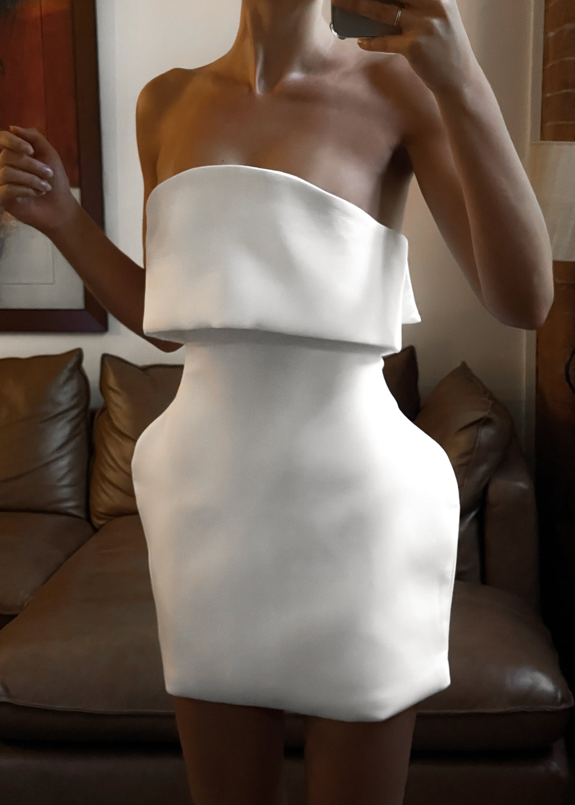 Santa Faz Vestido - Blanco
