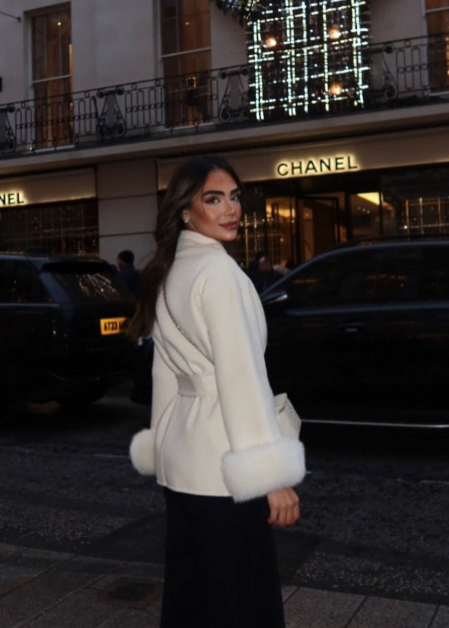 Sabrina Abrigo de lana - Crema