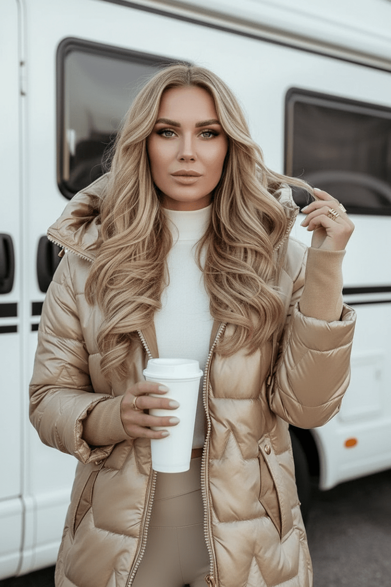 Abrigo Elegante y Acolchado