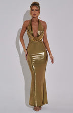 Anneliese Vestido Largo - Dorado