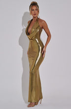 Anneliese Vestido Largo - Dorado