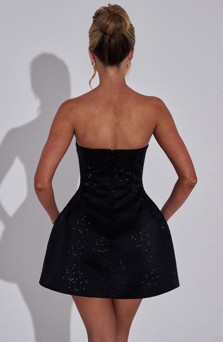 Bianca Mini Vestido - Negro