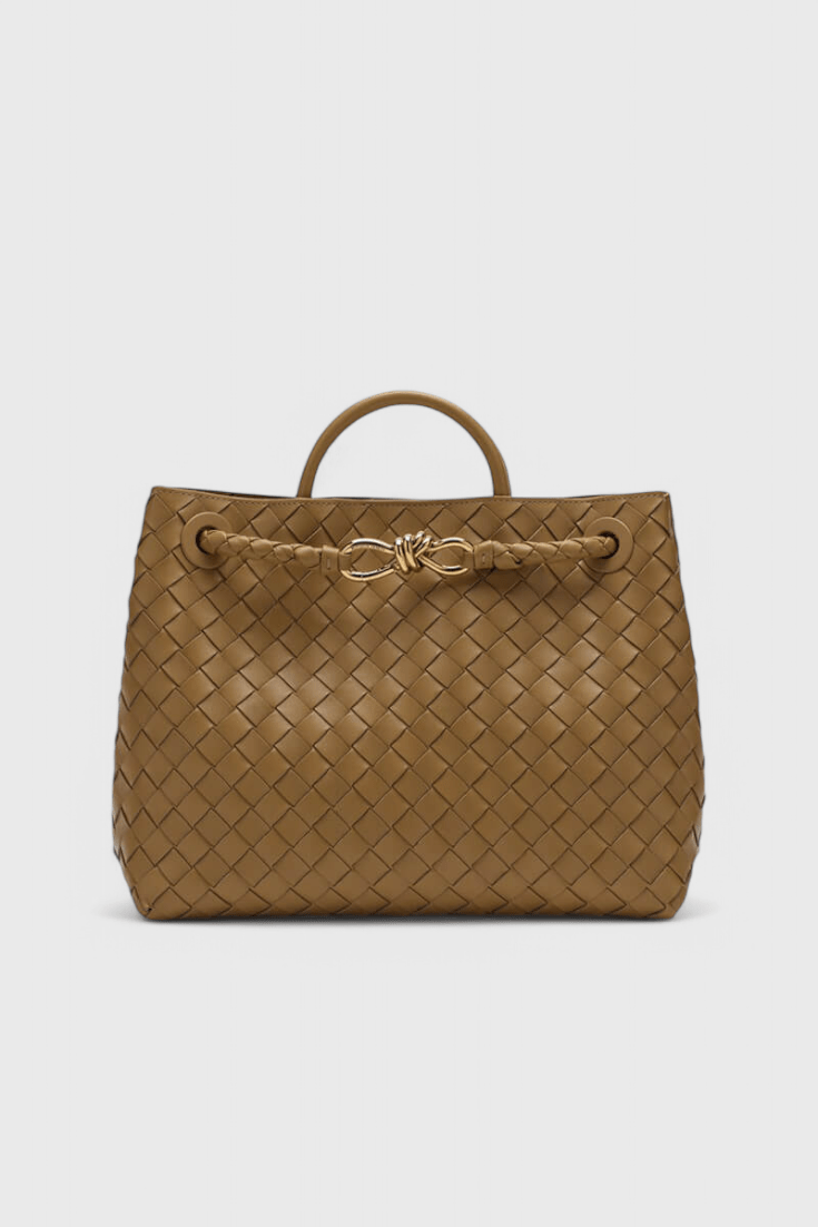 Bolsa Diaria Tejida en Color Índigo