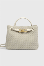Bolsa Diaria Tejida en Color Índigo