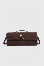 Bolso de Hombro Clásico de Ante Melanie