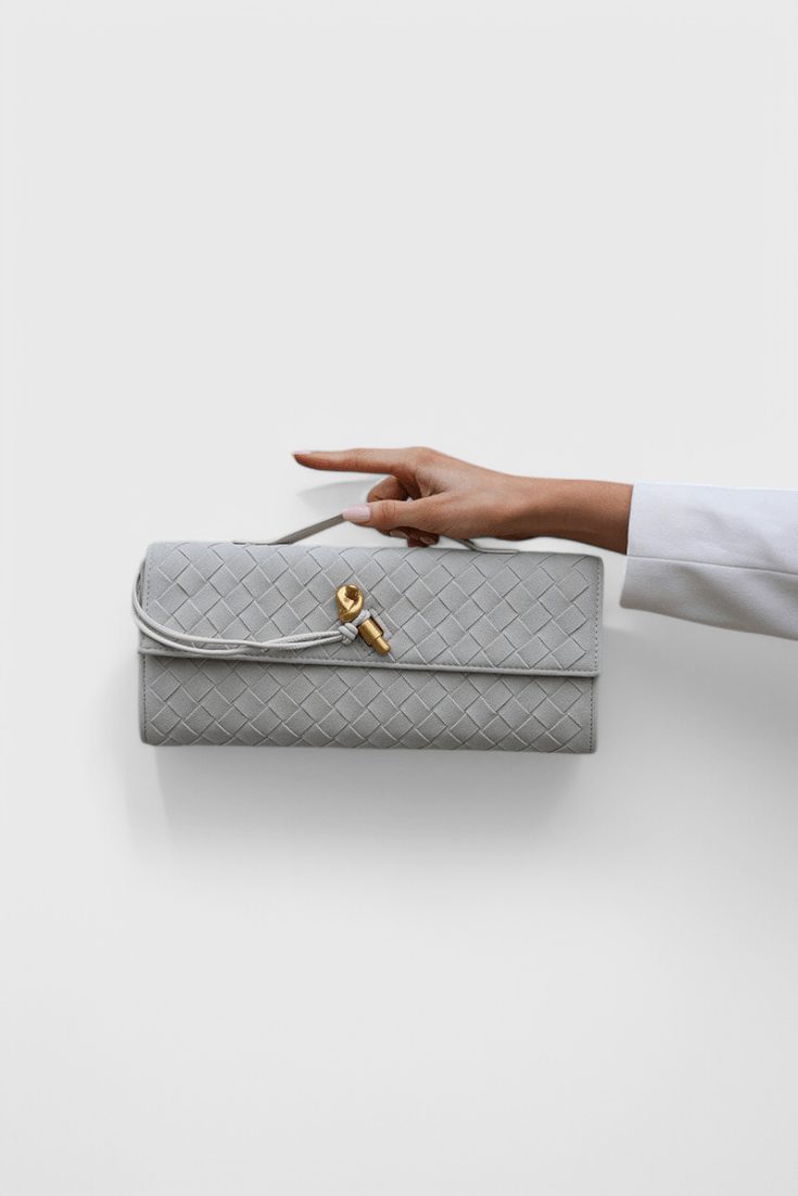 Bolso de Hombro Clásico de Ante Melanie