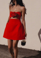 Britannia Vestido - Rojo