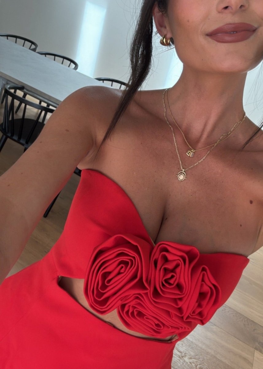 Britannia Vestido - Rojo