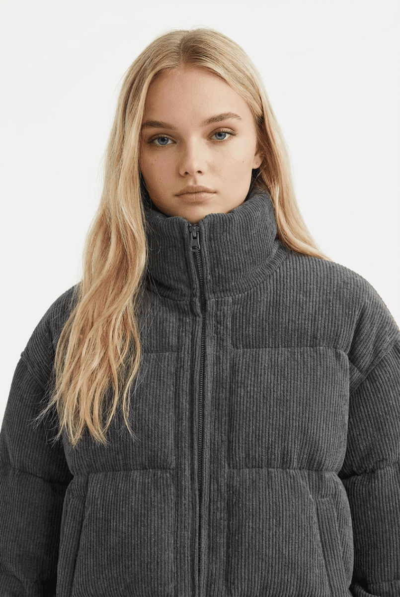 Chaqueta acolchada para mujer | Cuello alto | Cálida y cómoda - SERELYA STUDIO
