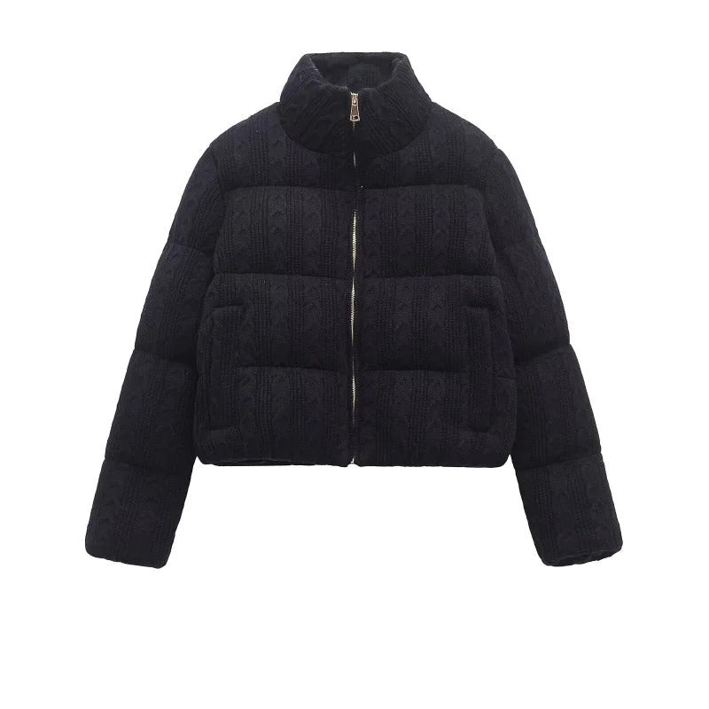 Chaqueta acolchada para mujer | Cuello alto | Cálida y cómoda - SERELYA STUDIO