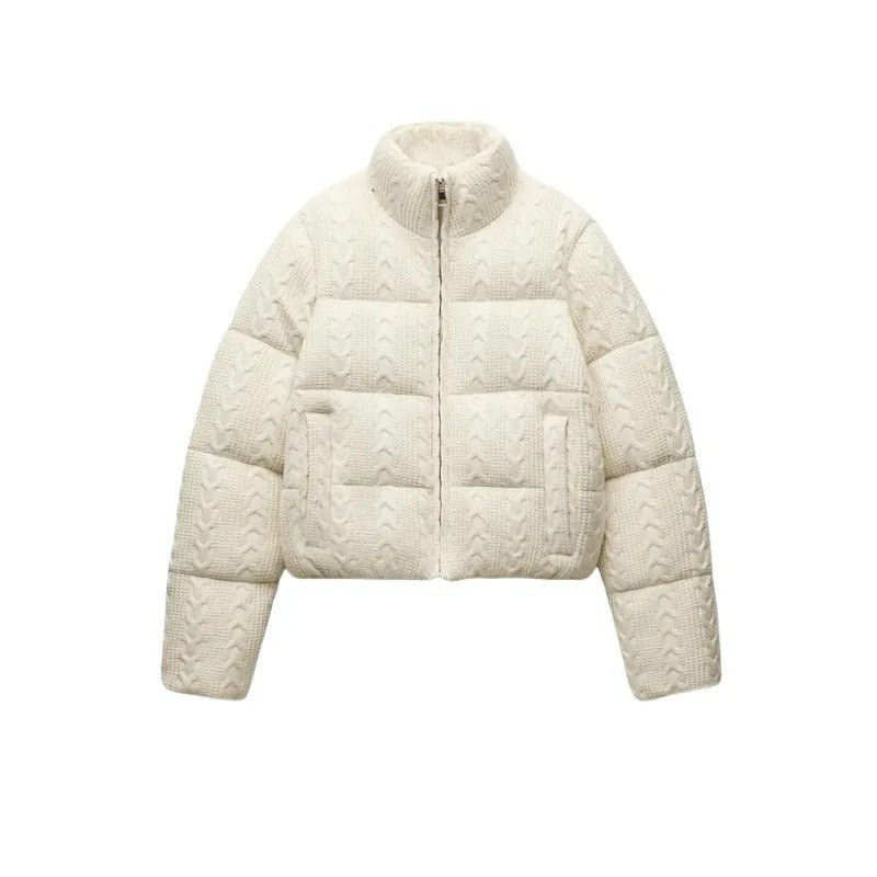 Chaqueta acolchada para mujer | Cuello alto | Cálida y cómoda - SERELYA STUDIO