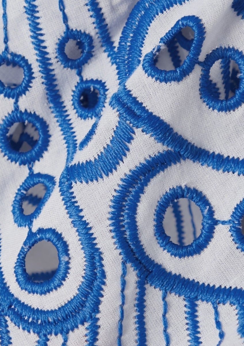 Chérie Vestido - Azul Bordado