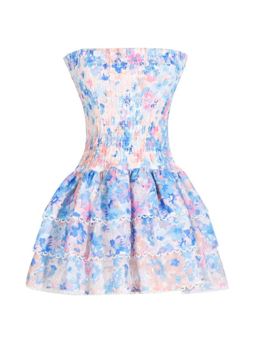 Emma Vestido - Azul Floral