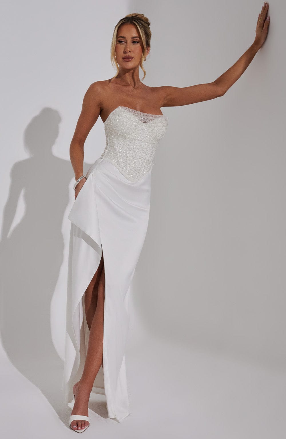 Éternel Vestido Largo -Marfil