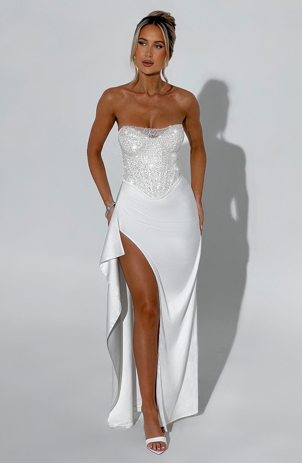Éternel Vestido Largo -Marfil