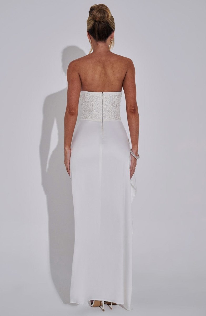 Éternel Vestido Largo -Marfil