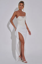 Éternel Vestido Largo -Marfil