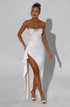 Éternel Vestido Largo -Marfil