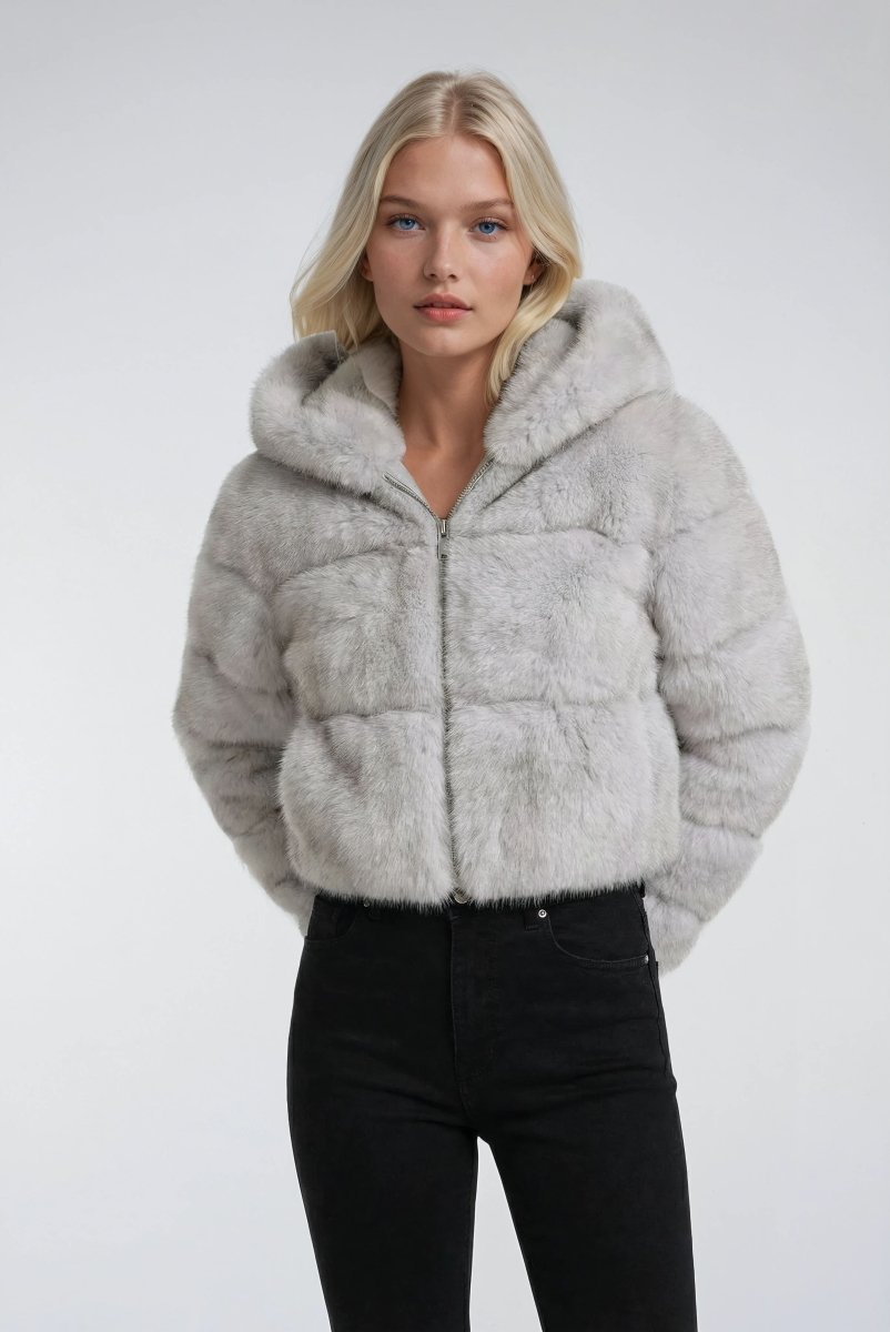 Fluffy Chaqueta de Invierno Corta