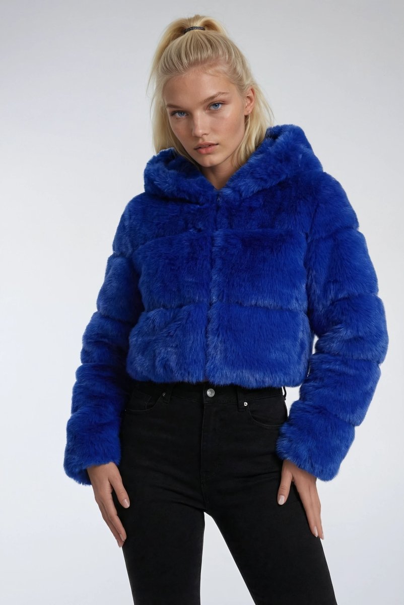 Fluffy Chaqueta de Invierno Corta
