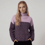 Irina | Suéter de cuello alto de algodón - Serelya Studio