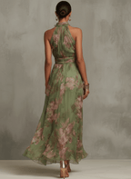 Livia | Elegante vestido largo con estampado floral - SERELYA STUDIO