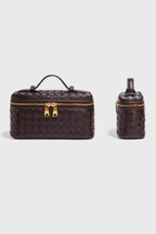 Milla Mini Woven Bag with Gold Accents