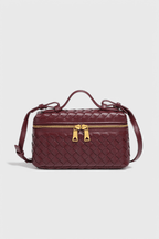 Milla Mini Woven Bag with Gold Accents