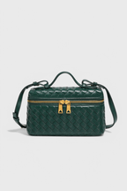 Milla Mini Woven Bag with Gold Accents