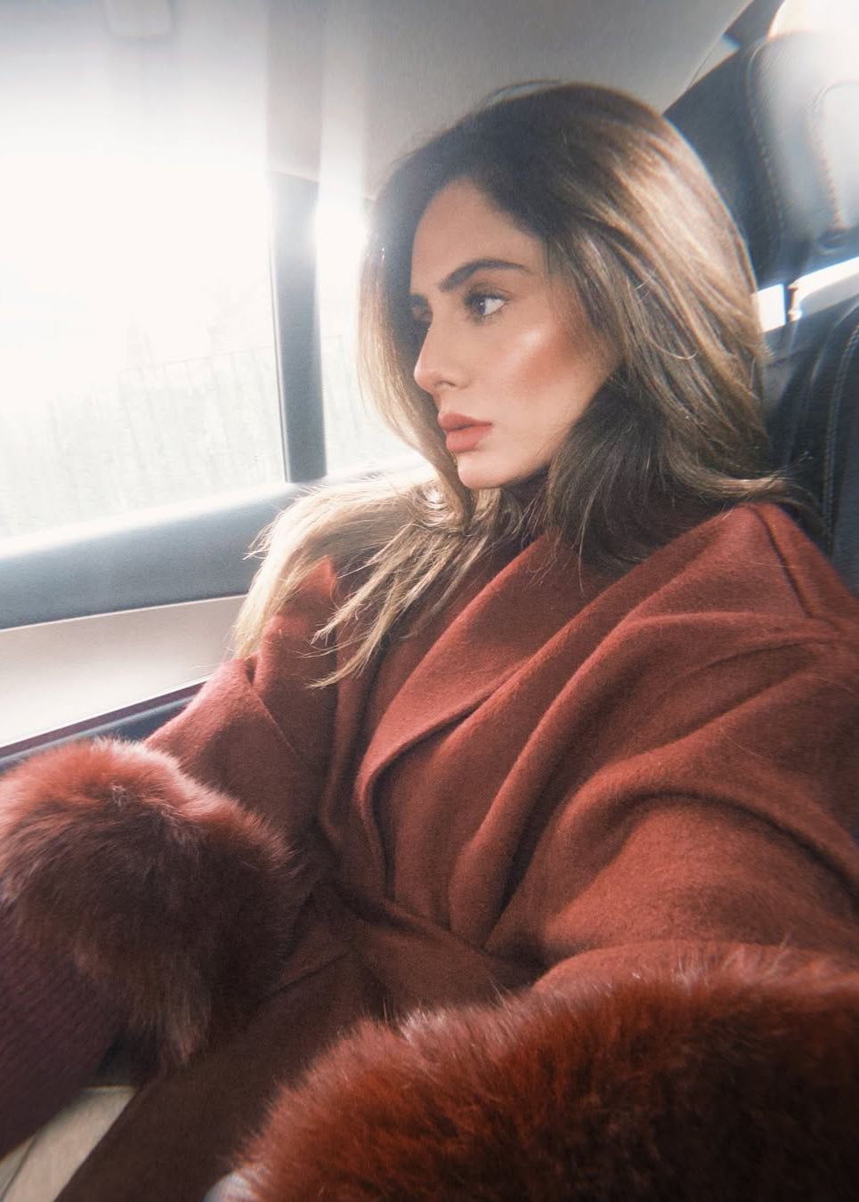 Sabrina Abrigo de lana - Champiñón