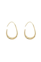 Oval Metal Earrings