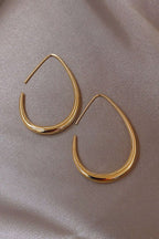 Oval Metal Earrings