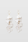 Pendientes de Gota con Diseño de Pétalos de Orquídea