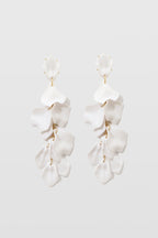 Pendientes de Gota con Diseño de Pétalos de Orquídea