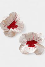 Pendientes Florales de Diseño Geométrico
