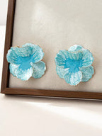 Pendientes Florales de Diseño Geométrico